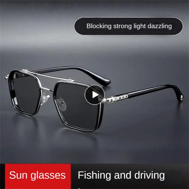 

Metal Glasses Fishing Riding Personality Eyeglass Uv Protection Polarized Shades Oculos De Sol Driving Goggles Men Women Vintage