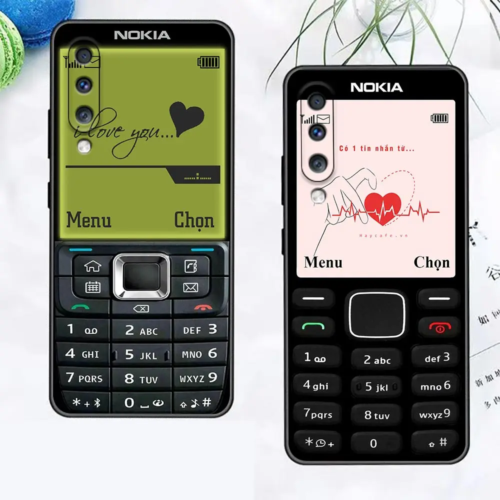 

Case Retro For N-Nokia Phone Case For Samsung Galaxy A90 A80 A70 A70S A60 A50 A40 A30 A30S A20S A20E A10 A10E Black Cover Fundas