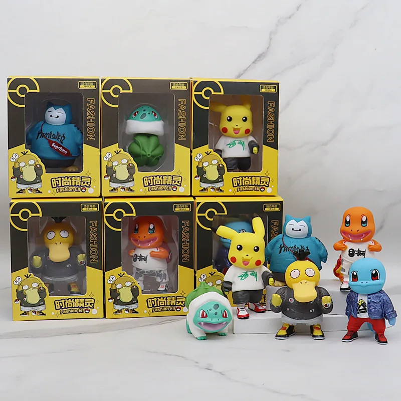 Pokemon Tide Play Action Figure Pikachu Charmander Jigglypuf