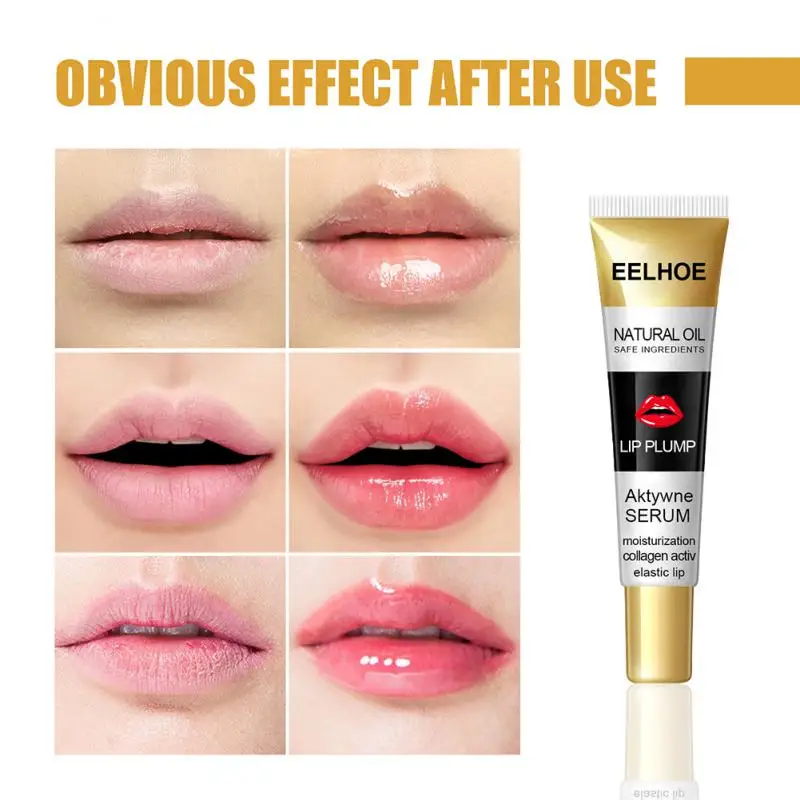 

17ml Plumping Lip Gloss Makeup Transparent Moisturizing Repairing Reduce Lip Fine Line Oil Brighten Enhance Lip Serum Cosmetics