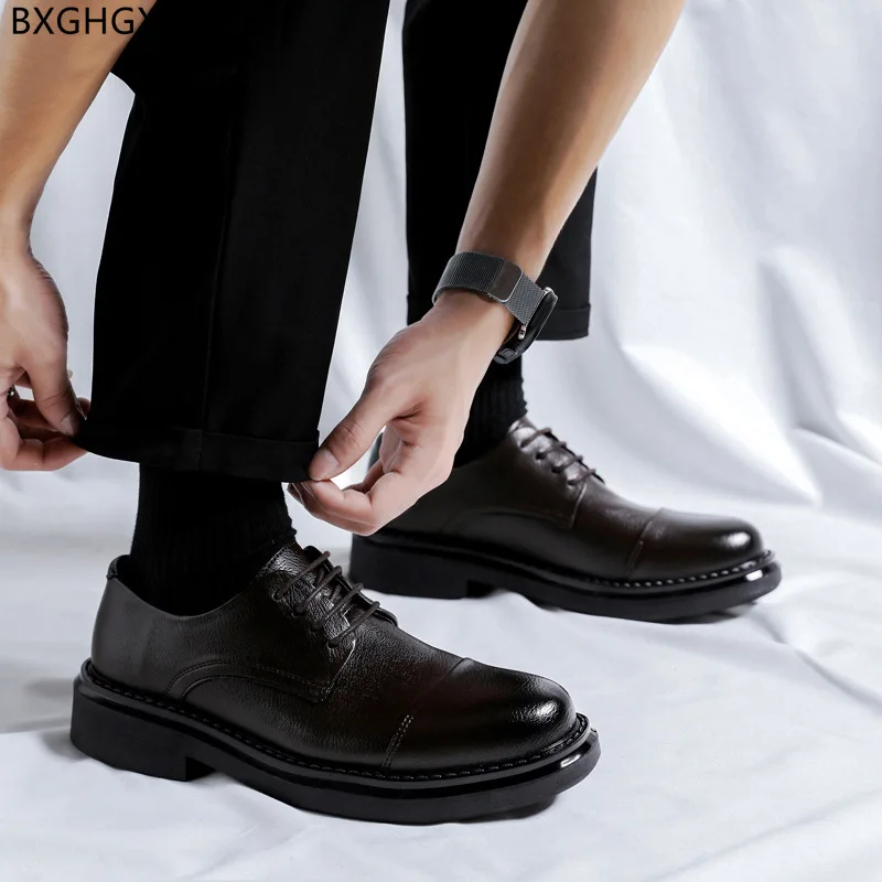

Black Derbi Mens Black Dress Shoes Luxury Designer Official Shoes for Men 2023 Casual Business Shoes Men Sapato Social Masculino