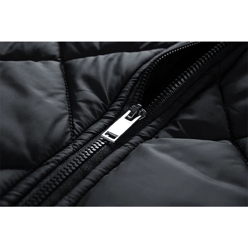 Men's Parkas Winter Baseball Jackets Diamond Fashionable Casual Coat Youth Large Size Zipper Cardigan Casacas Para Hombre