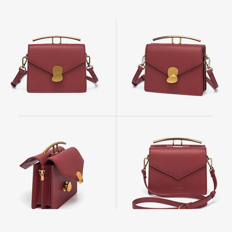 Women's Bags 2022 New Fashion Messenger Bags Double Bread Versatile Accordion Bags Shoulder Bags Women's Bags