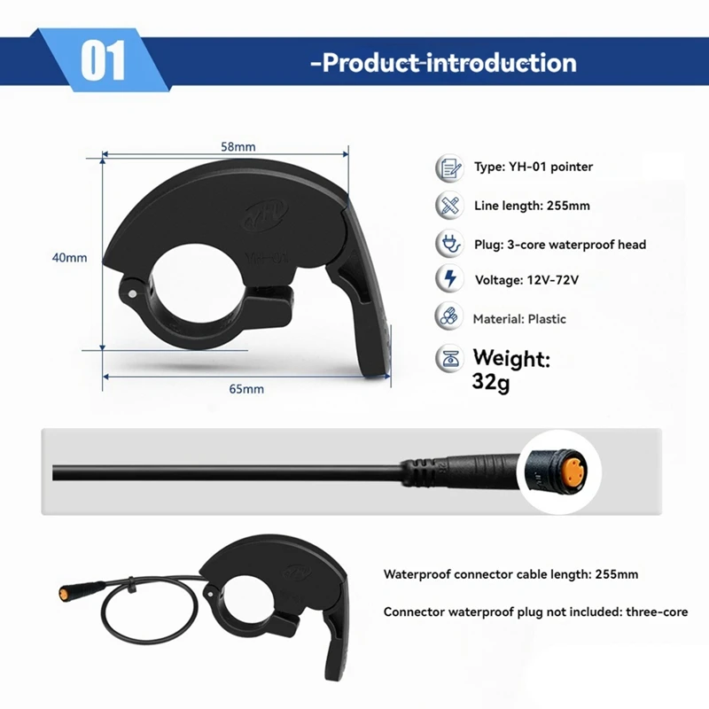 Дроссельная заслонка для большого пальца Ebike BAFANG BBS01 BBS02B BBSHD аксессуары