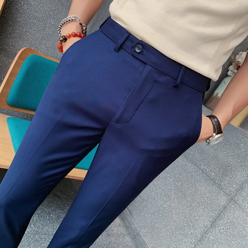 

Summer Pants Pants New Nine 36 Men's Spring Trousers Slim Business Suit Trousers Korean And 2022 Men Minutes Pants Casual Men's
