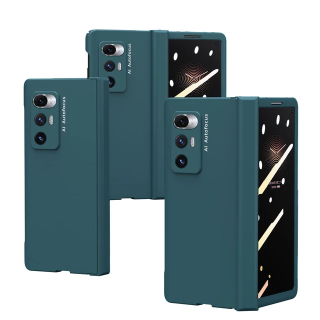 

Solid color foldable screen phone case hinge case film integrated full package anti drop protective case for Xiaomi MI X Fold