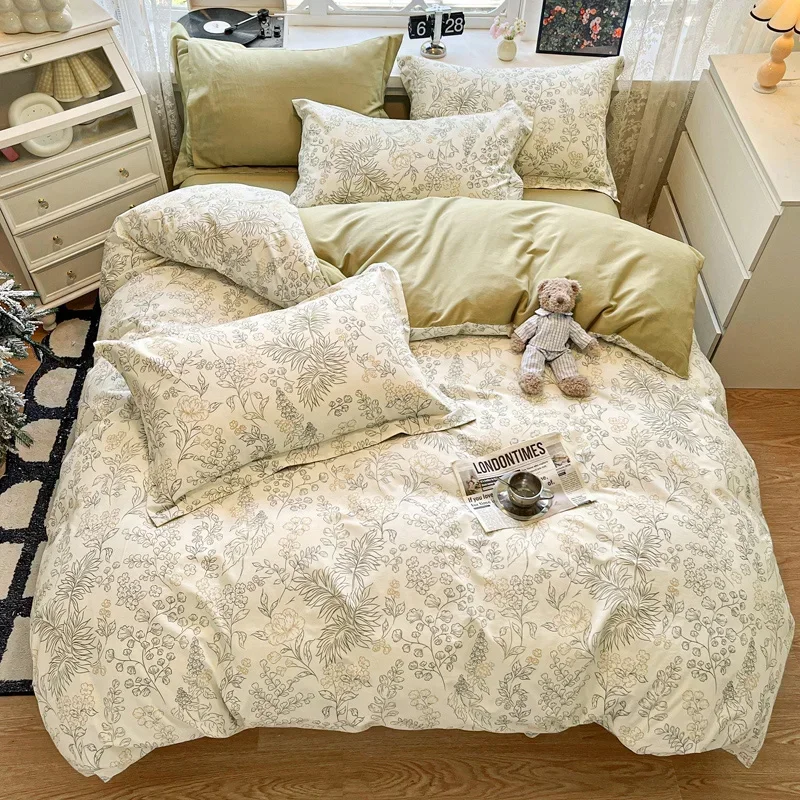 

Комплект постельного белья Svetanya из шлифованного хлопка 4 шт.