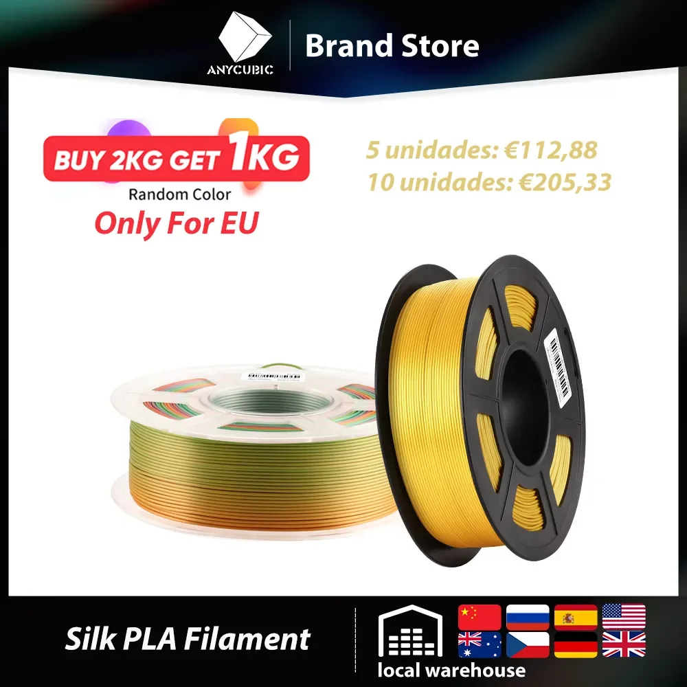 

Нить PLA для 3D принтера ANYCUBIC, 1,75 мм, 1 кг/рулон, материал для 3d-печати для FDM 3D-принтера, быстрая доставка