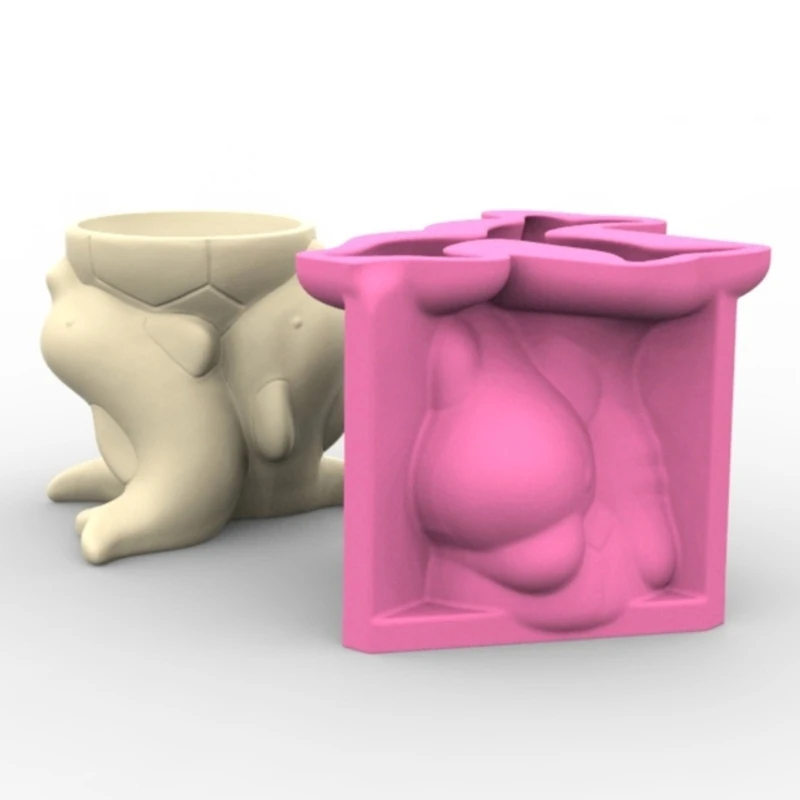 652F Многофункциональная силиконовая форма для горшков в форме дельфина сочных