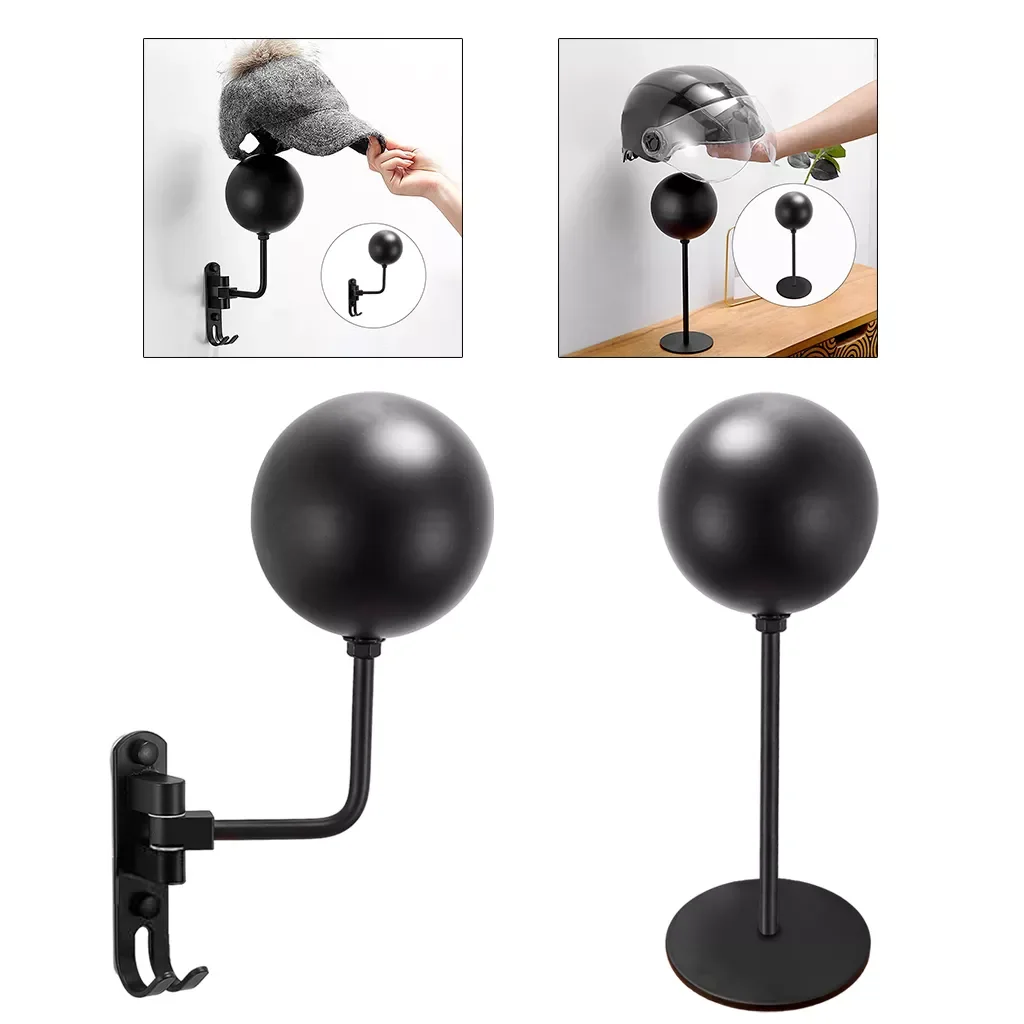 

Space Aluminum Helmet Stand Hat Holder Wall Mounted Hook For Coats Hats Key Motorcycle Helmet Holder Hook Jacket Hat Rack Hanger