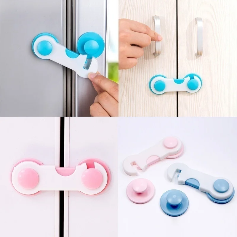 

3PCS Child Safety Cabinet Locks- Easy To Install (No Drilling) Childproof Latches for Cabinet Door Drawer Oven Kids Furniture