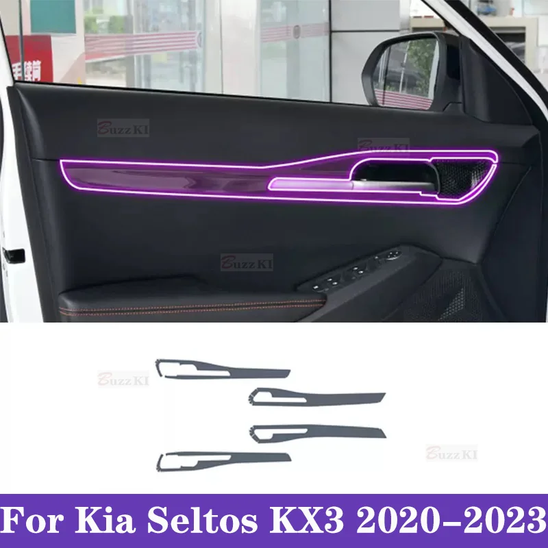 

Для KIA Seltos KX3 2024 2021-2023 салон автомобиля, центральная консоль, прозрачная защитная пленка из ТПУ, наклейка против царапин, ЖК-экран