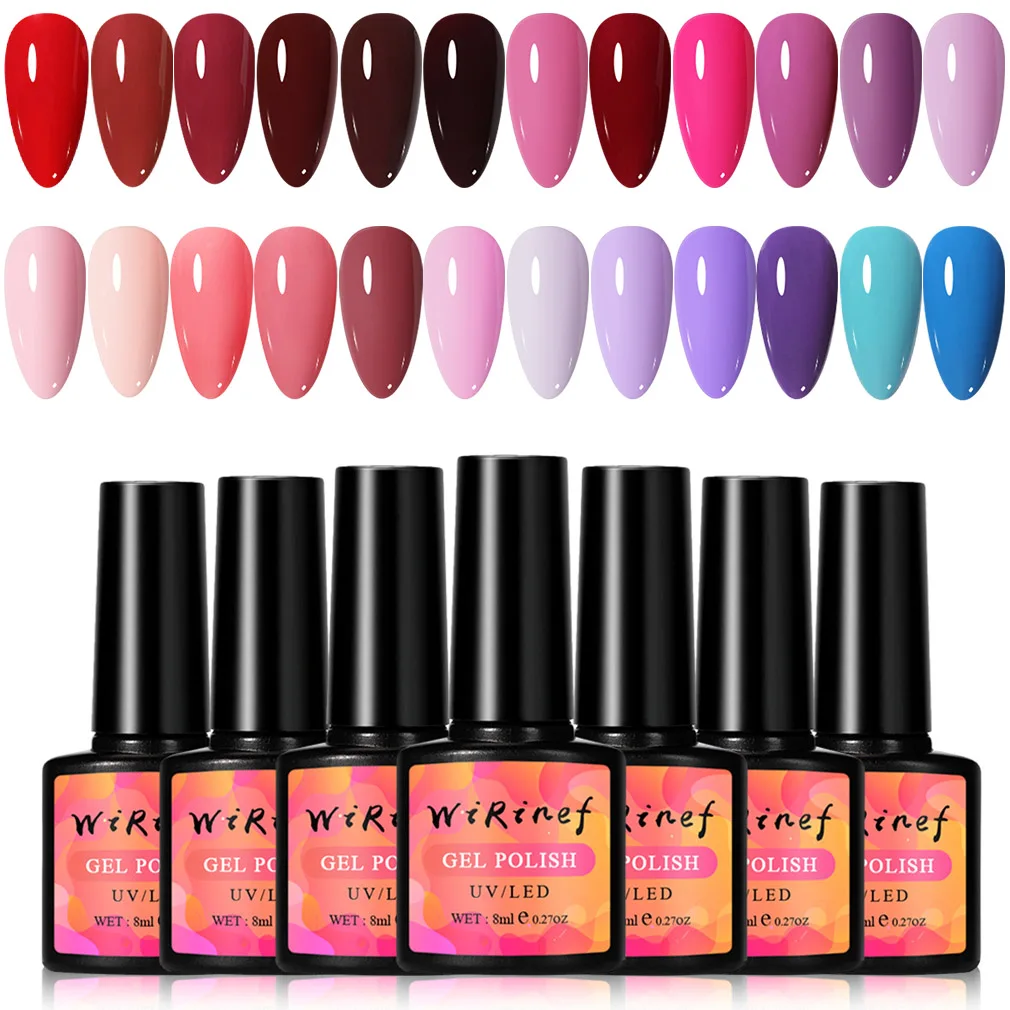 

Полуперманентный Гель-лак для ногтей WiRinef, 75 цветов, 8 мл
