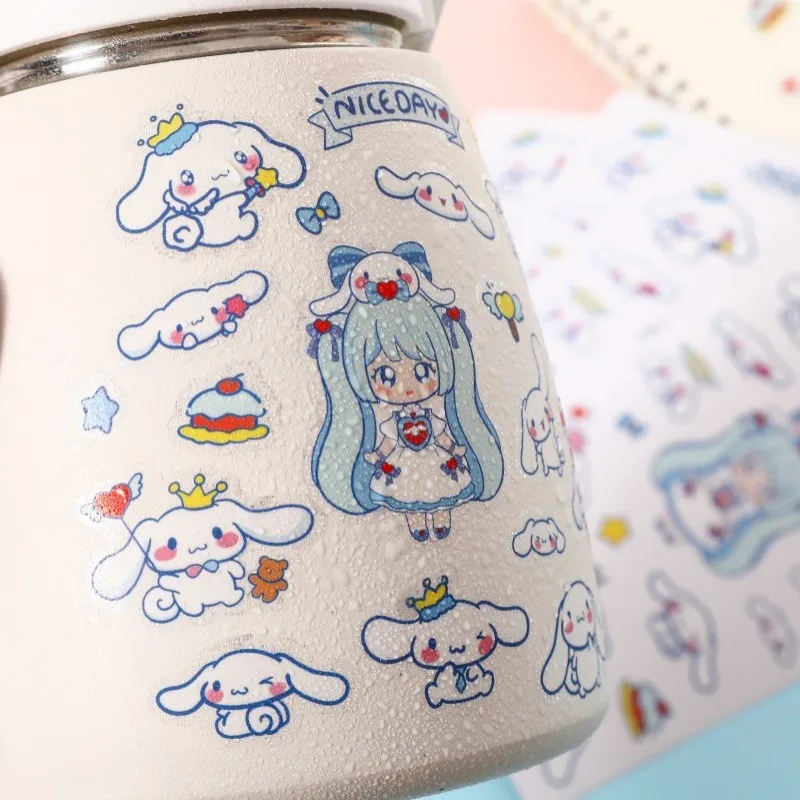 

2 шт., школьные принадлежности для ноутбука с рисунком аниме Sanrio, эстетичное украшение для скейтборда, детский подарок