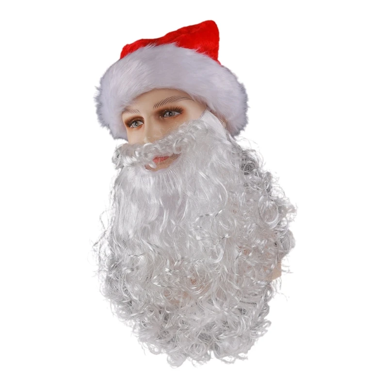 Аксессуары для костюма Санта-Клауса шляпа борода очки волосы мужчин