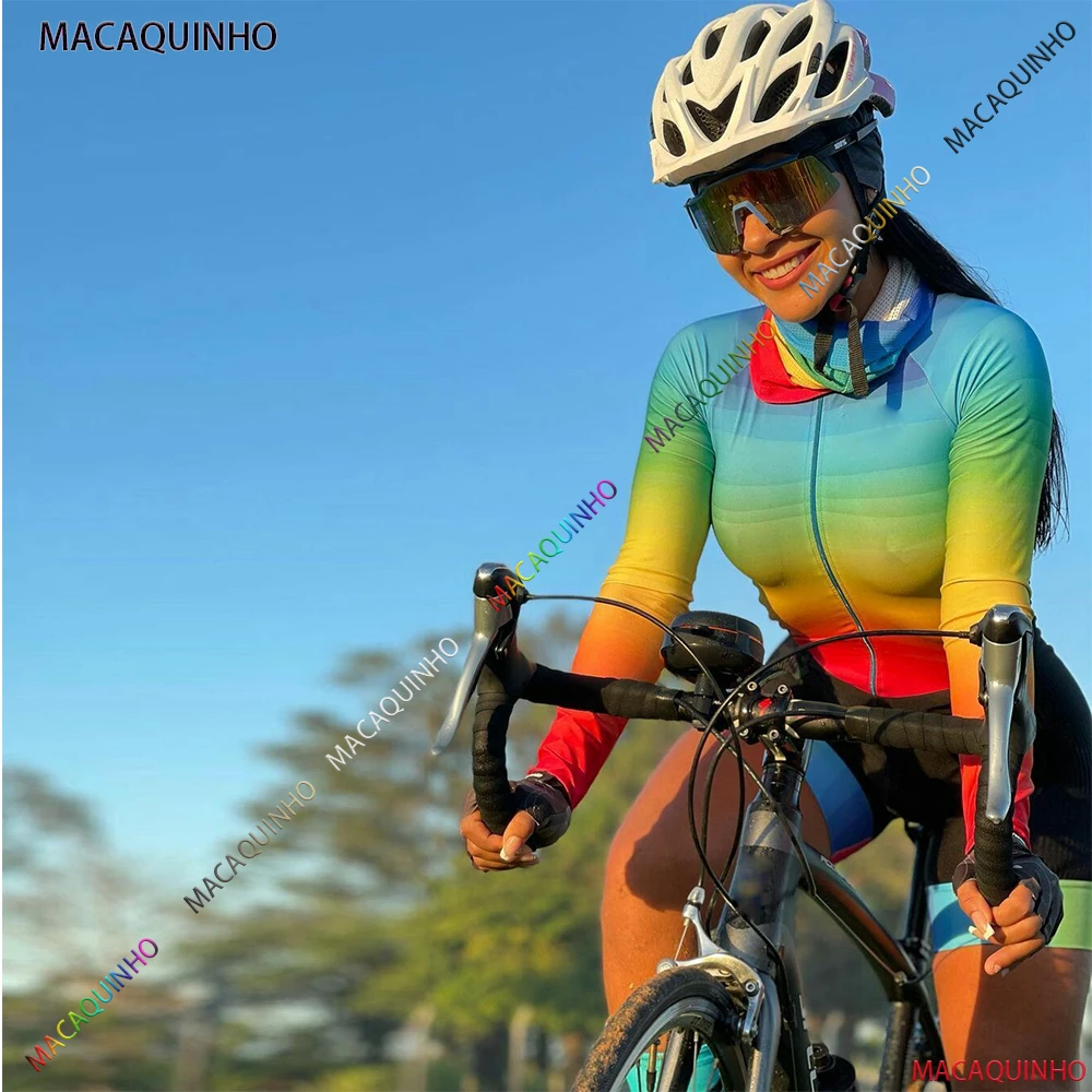 

Women's Long Sleeve Cycling Triathlon Brazil 2022 Promotion Bicycle Overalls Blue Jumpsuit