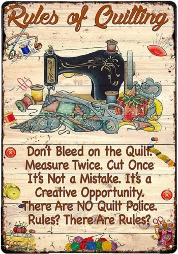 Винтажная Оловянная искусственная швейная машина правила для стен в стиле ретро