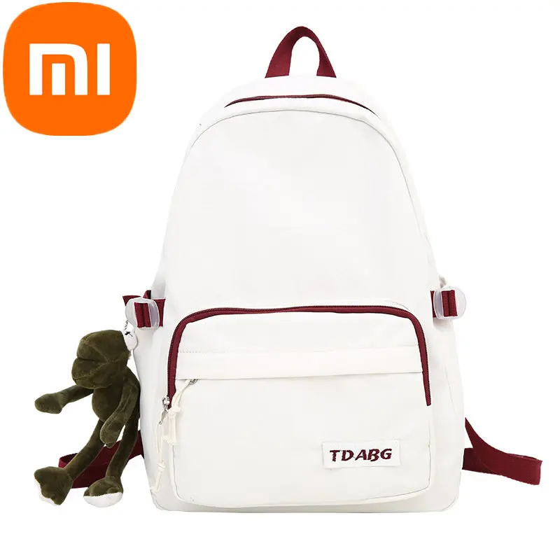

Xiaomi Backpack Fashion Simple Female High School Student Backpack Harajuku Contrast Color Fashion Casual Backpack Male