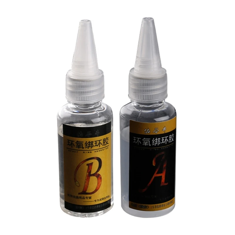 

AB Transparent Glue For DIY Rods Holder Guide Ring Fishing Tackle Repair Tools
