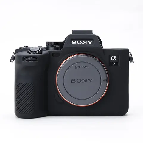 Силиконовый кожаный брони чехол A7M4, защитный чехол для беззеркальной камеры Sony A7 IV A7IV
