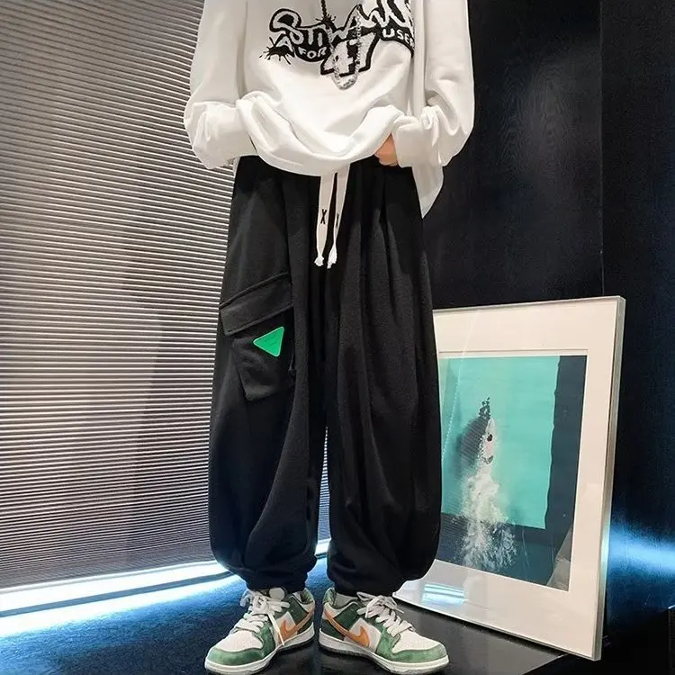 

Loose Men's Cargo Pants Joggers Harajuku Fashion Big Pocket Hip Hop Women Men Trousers Techwear Y2k Streetwear Harem Pants