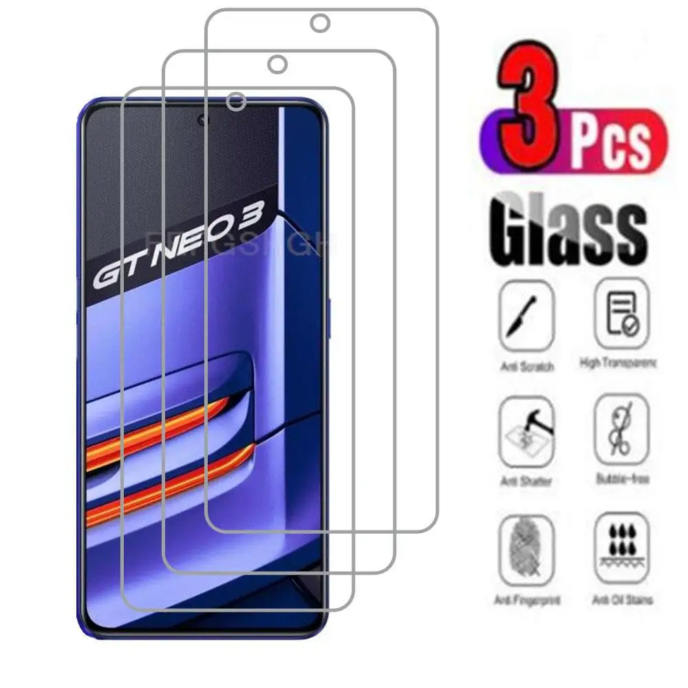 

3 шт., защитное закаленное стекло для OPPO Realme GT Neo 3 6,7 дюйма