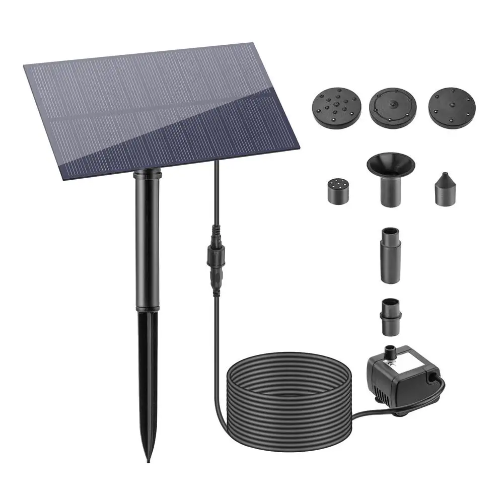 

1.5w Swimming Pool Solar Power Fountain Suction Cup Submersible Water Pump With Sponge