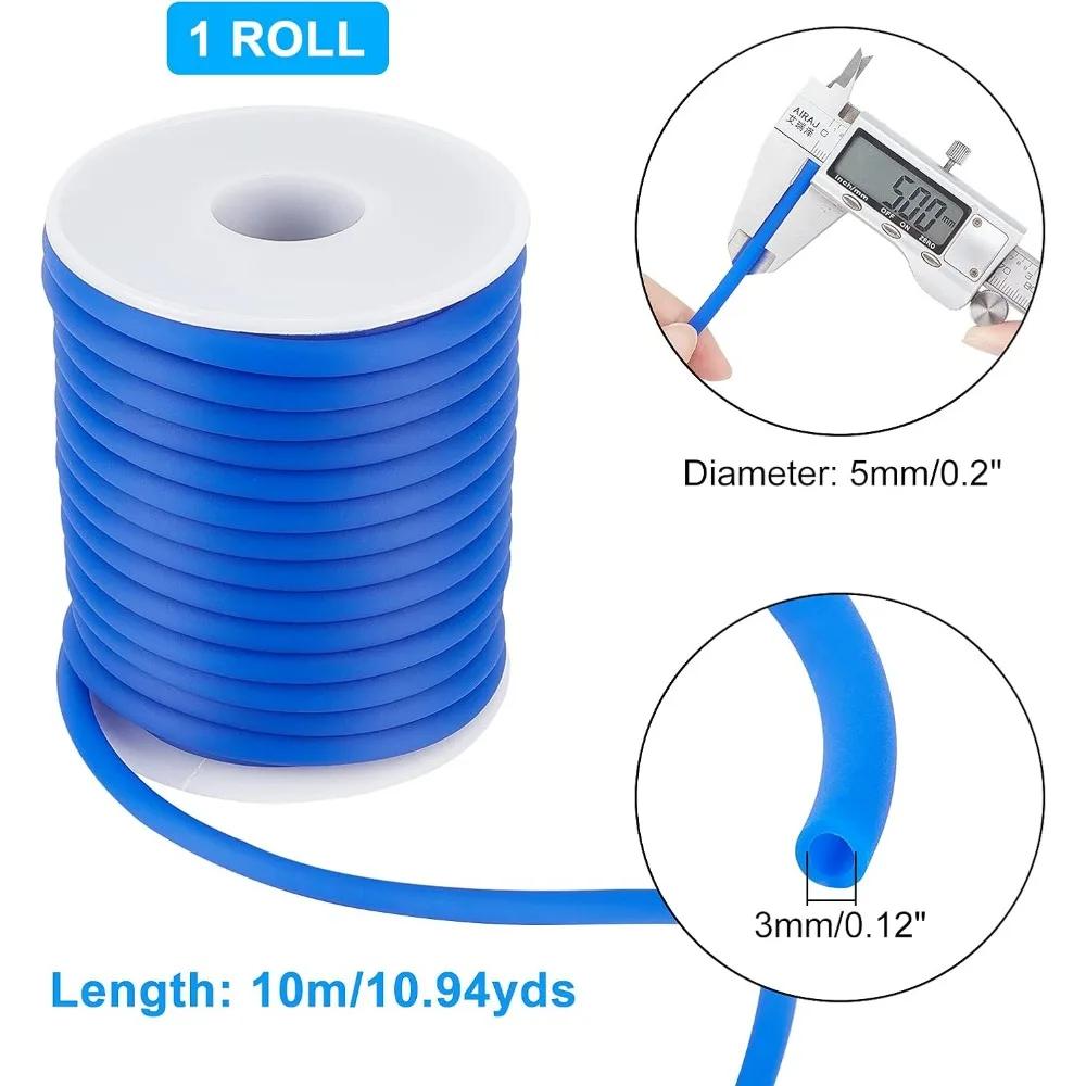 1 рулон 10 м/рулон 5 мм силиконовый шнур резиновый для изготовления браслетов и