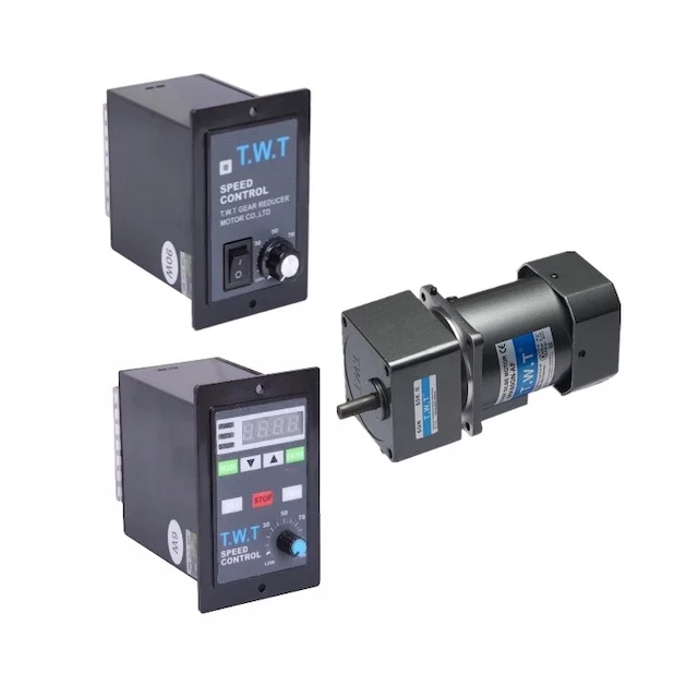 

High torque low rpm single phase ac electric motor with speed controller