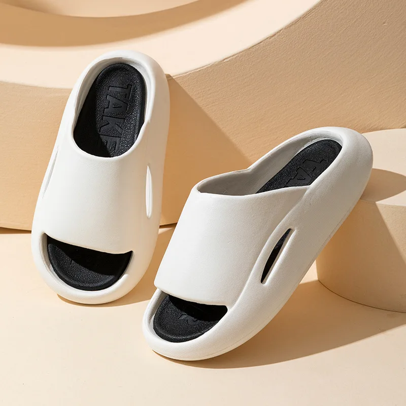 

Women's Slippers Unisex Thick Platform Beach Ourdoor Indoor Home Ladies Shoes Fashion Soft Summer Sandals Pantuflas De Mujer