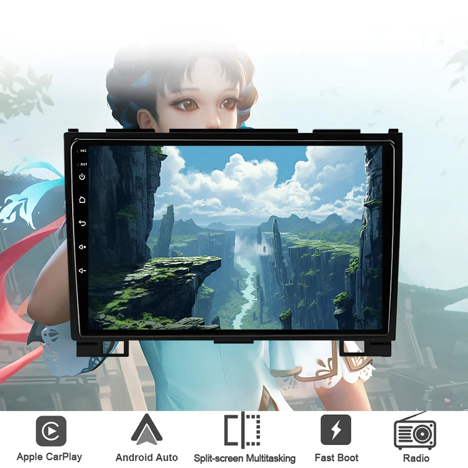 Android 14 8G Ram Автомобильный GPS Navi Музыкальный видео Мультимедийный плеер для Great Wall