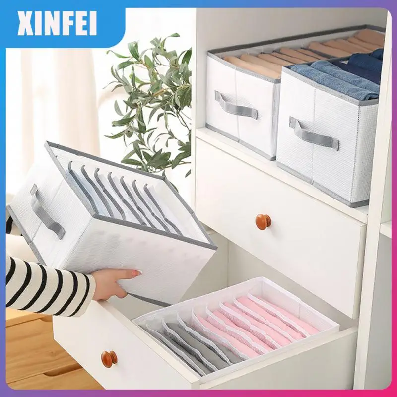 

With Compartmentalized Underwear Storage Box Large Capacity Storages Artifact Multifunctional Saving Space Clothes Box