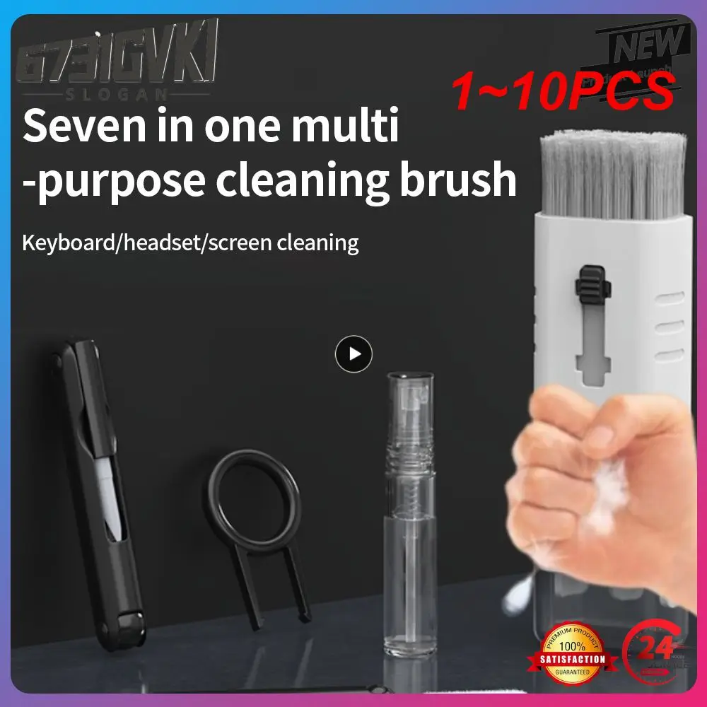 

1~10PCS in 1 Cleaning Kit Computer Keyboard Cleaner Brush Earphones Cleaning Pen For Cleaning Tools Keycap Puller