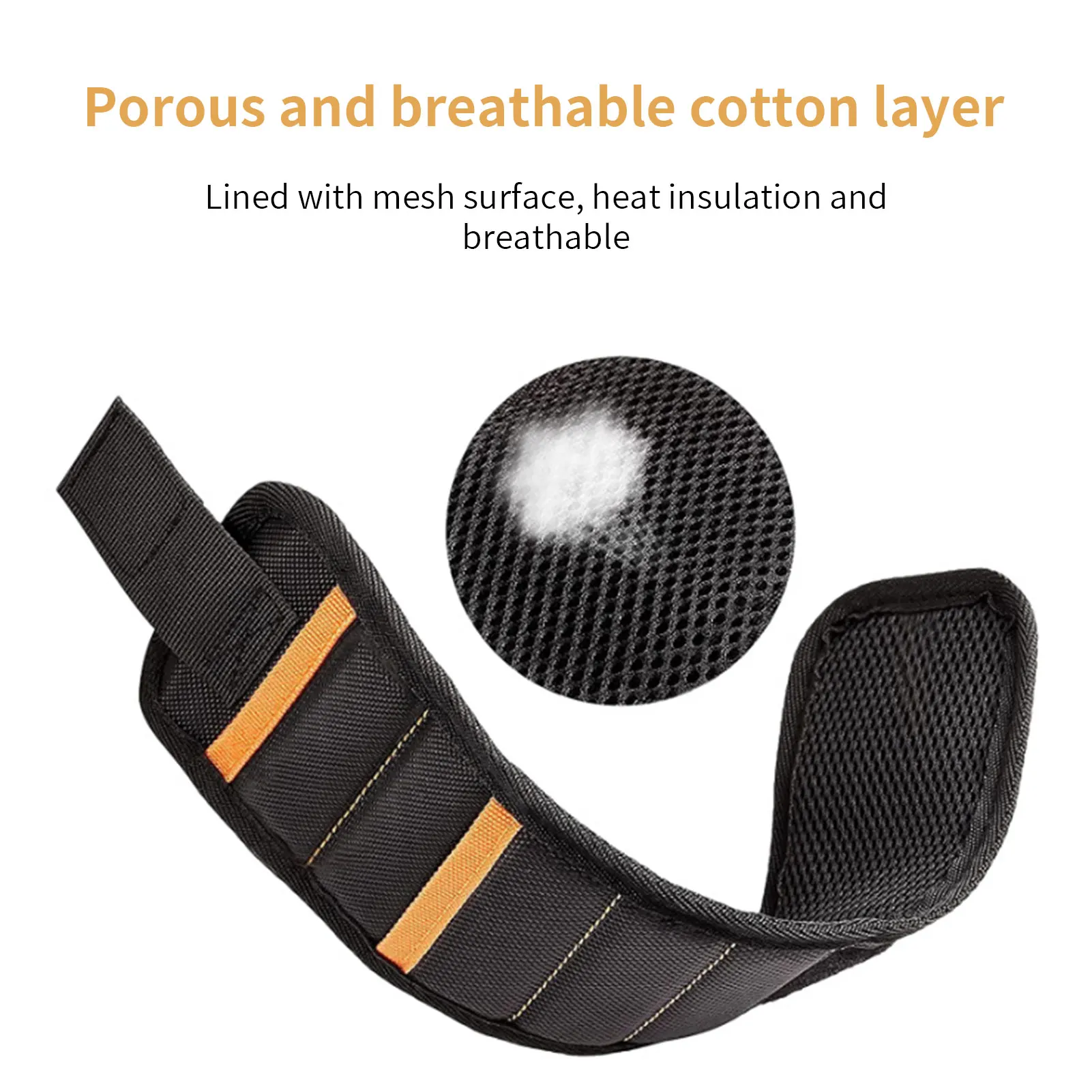 Magnetic Wristband Portable Tool Bag Strong Belt with Telescopic Pick Up for Screw Nail Nut Bolt |