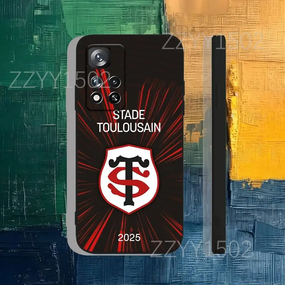 Черный силиконовый мягкий чехол Stade-Toulousain Rugby French для Samsung S25, S24, Ultra, S20, S30, Plus, S22, S23, Ultra, Plus, 5G (art.: 3920d434ea4be) - 3920d434ea4be