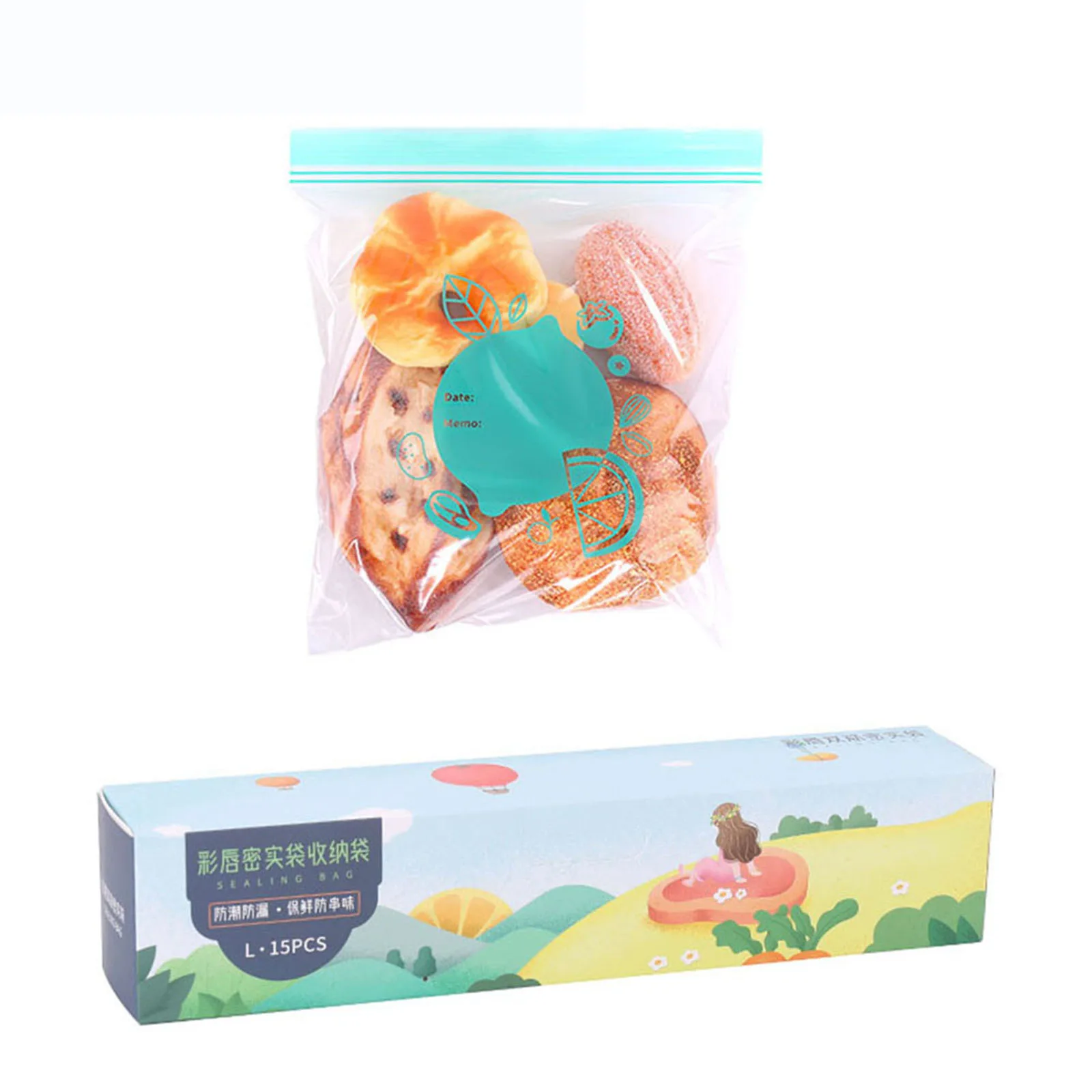 

Reusable Fresh Zipper Bag For Food Plastic Bags Fruit Vegetable Bags Ziplock Food Bag Kitchen Food Storage Bag Organizer