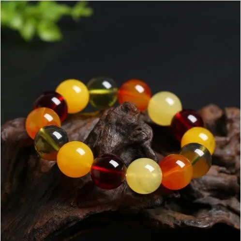 

Натуральный Балтийский Янтарный эластичный браслет для женщин, много видов драгоценных камней, бриллиантовые браслеты, мужские браслеты, п...