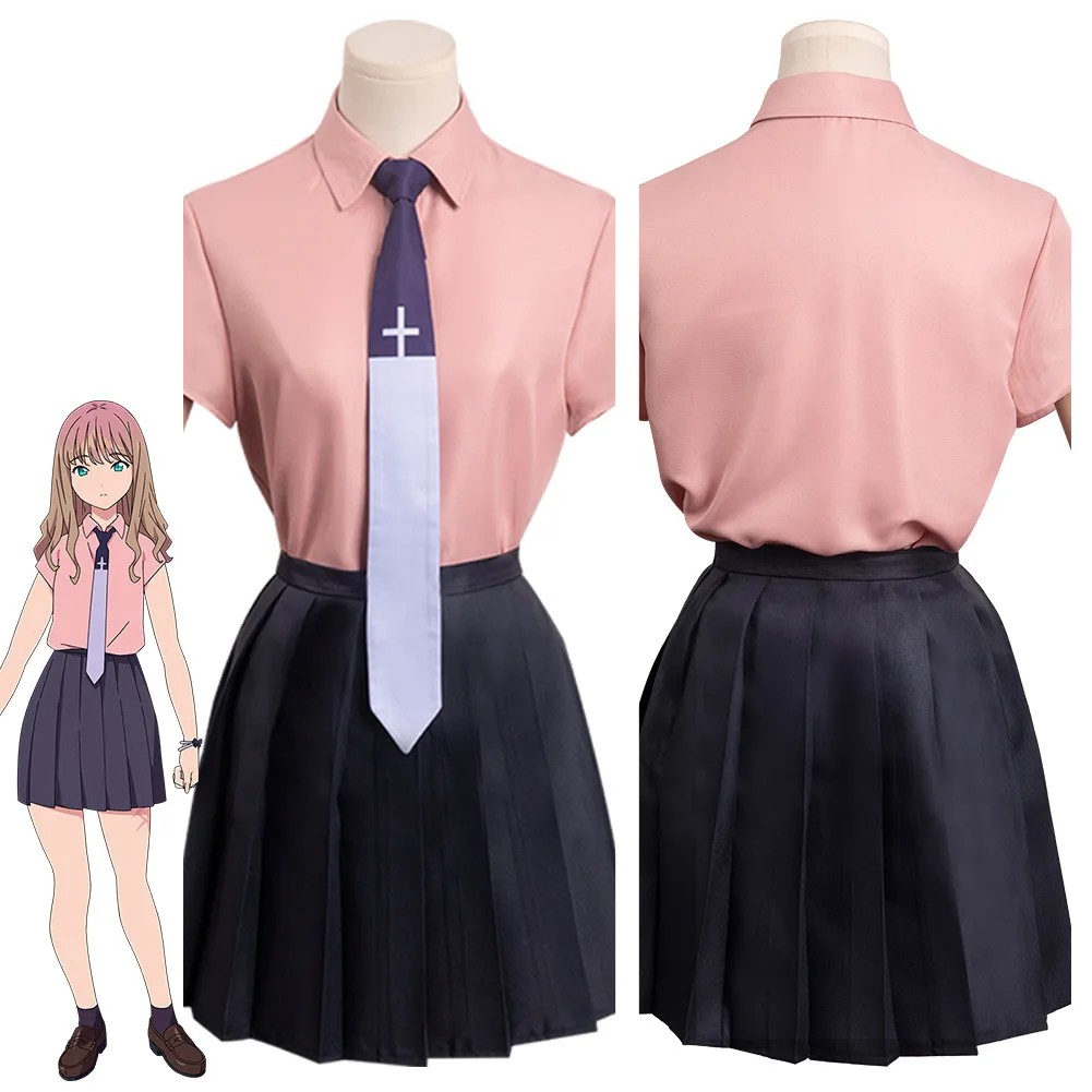 

Minami Yume Cosplay Costume GRIDMAN COS UNIVERSE Adult Women Girls Disguise Roleplay Shirt Skirt Halloween Carnival Party Cloth