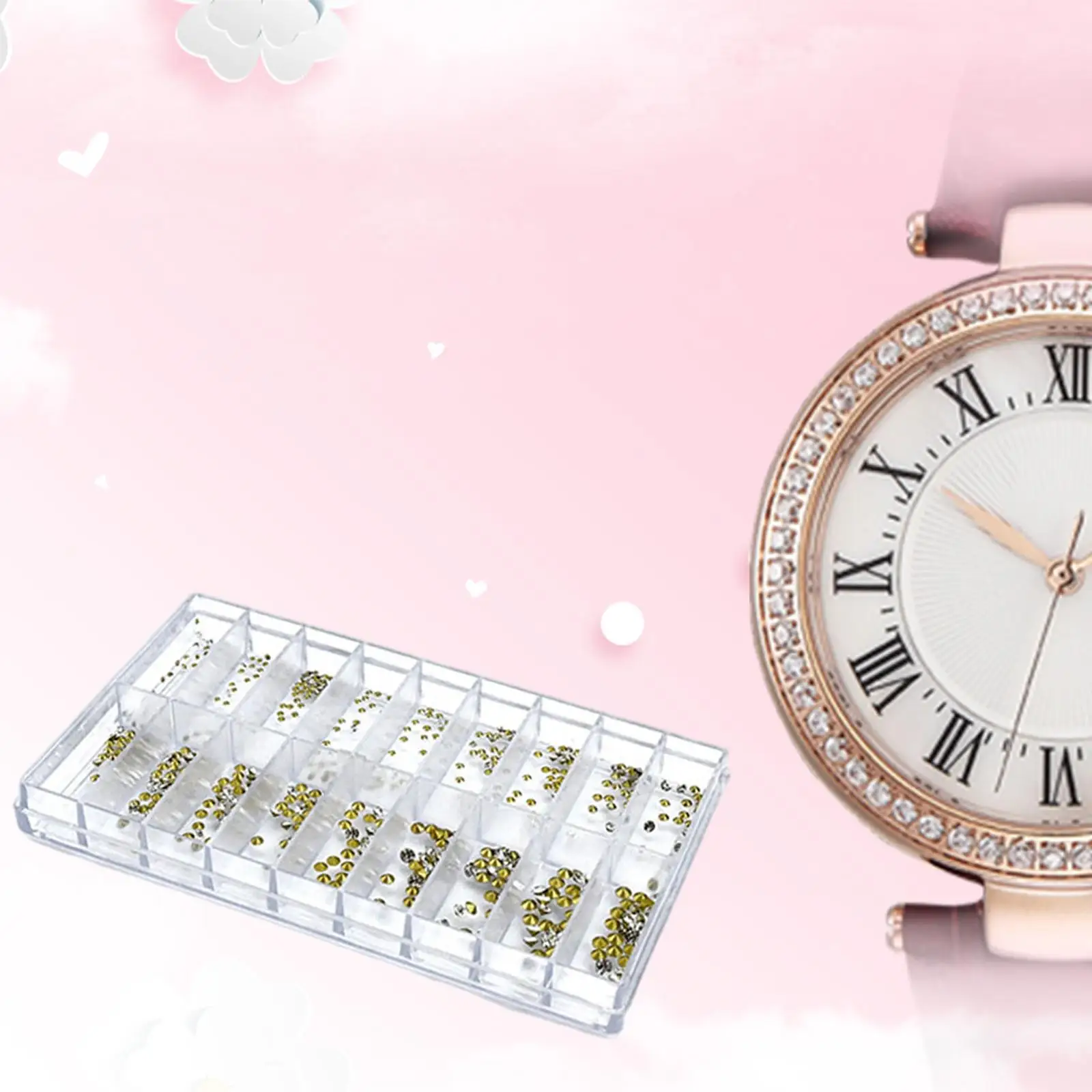 

Украшение для часов, 540 шт., украшение для часов, украшение для циферблата, Кристальные Стразы для аксессуаров, ремонт наручных часов