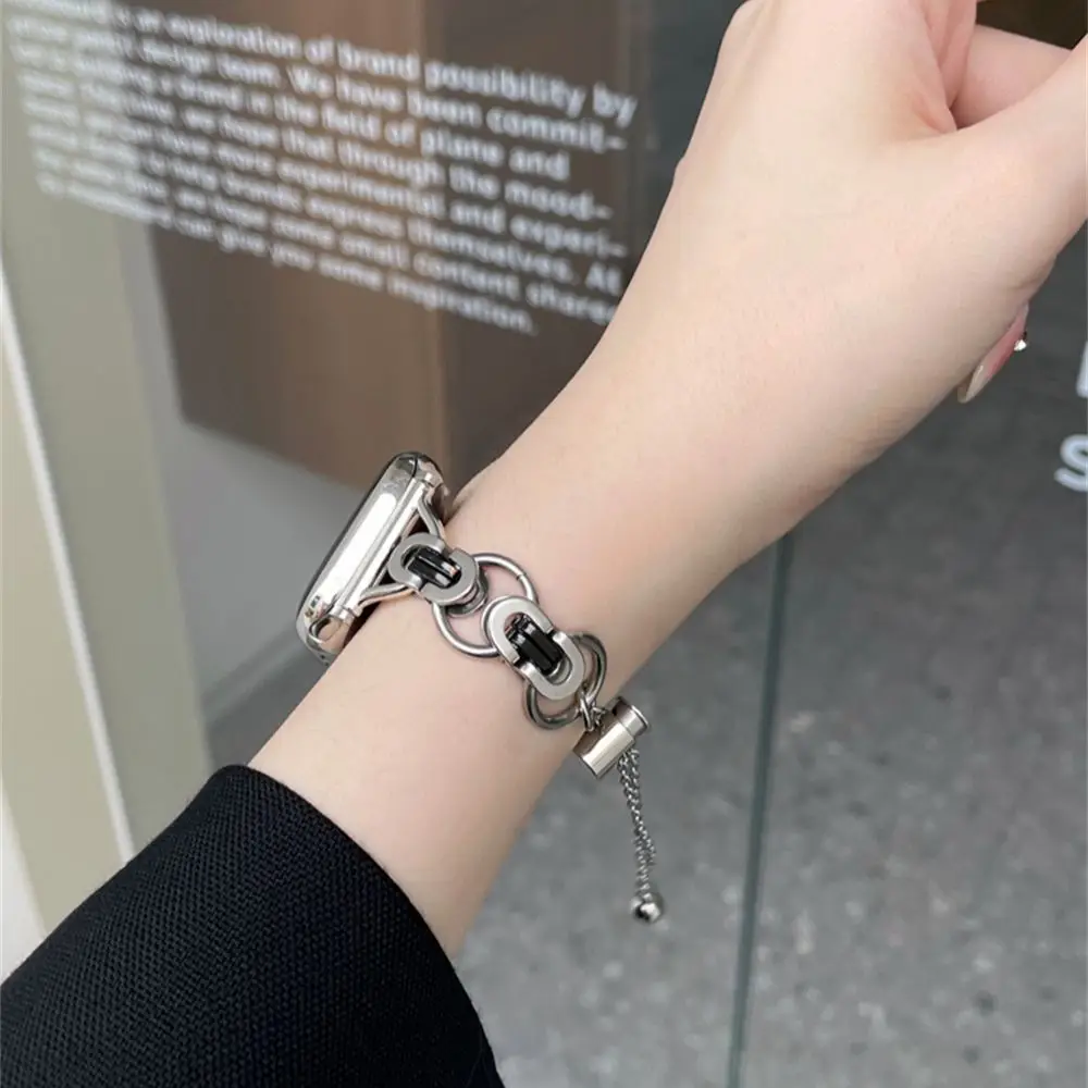 Stainless Steel Strap For Apple Watch 44mm 40mm 45mm 41mm 42mm Band Ultra Thin Metal Link Bracelet for IWatch Series 7 6 SE 5 4