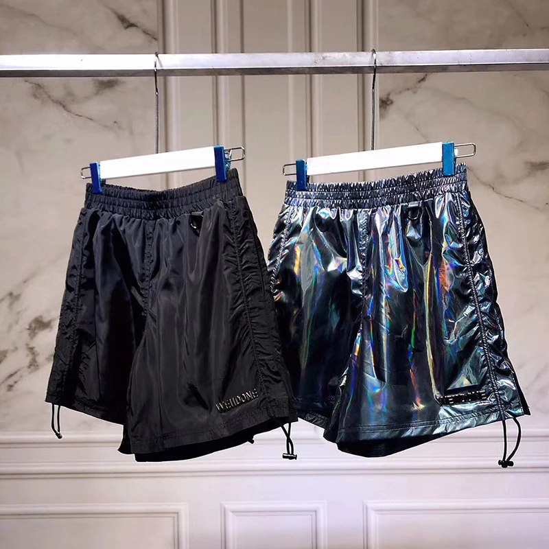 

WELLDONE Metal Logo Laser Shorts Men Women 1:1 Athleisure We11done Shorts