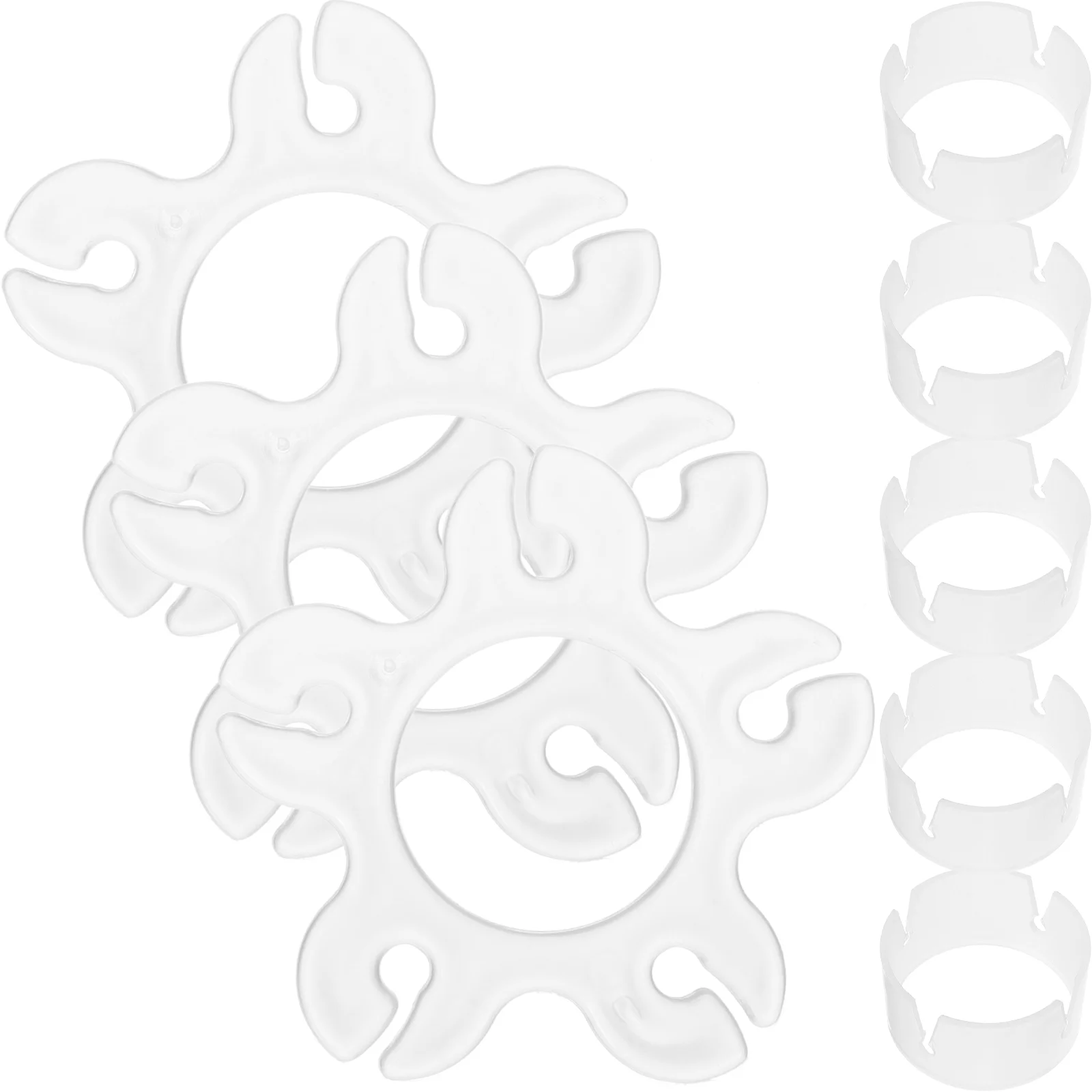 

100pcs Balloon Clips Balloon Ring Buckles Balloon Holders Wedding Party Supplies