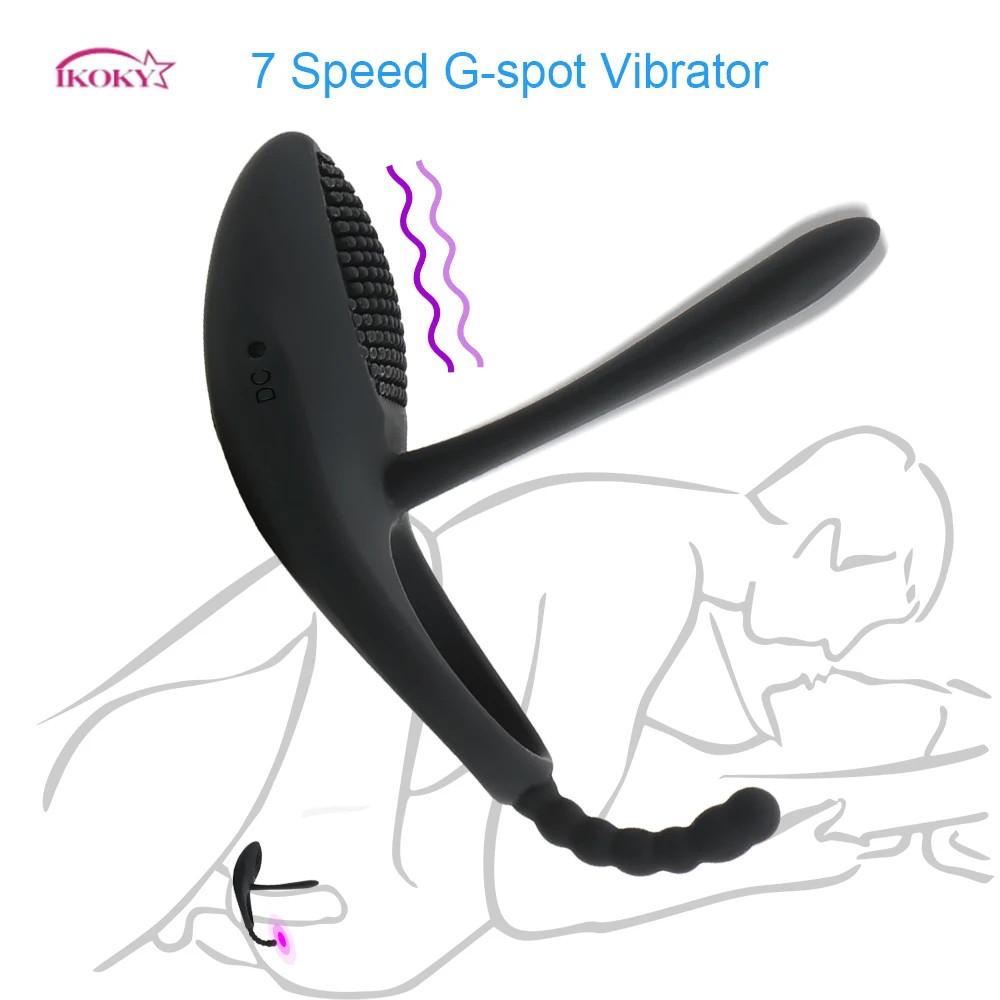 IKOKY 7 скоростей Вибраторы для точки G силиконовые кольца на член стимуляции