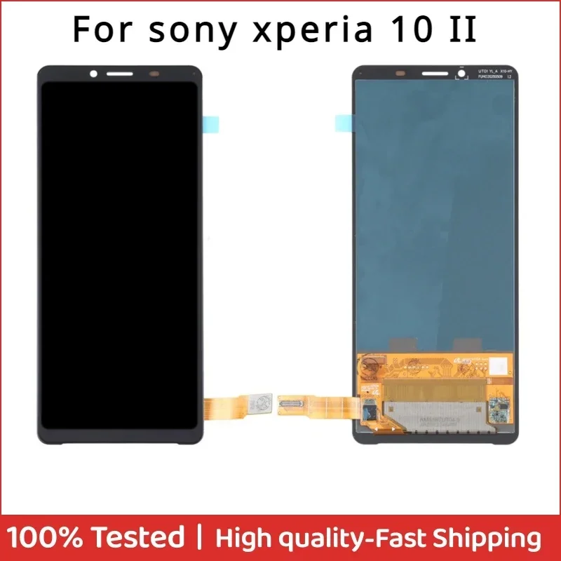 6 0 &quotдля Sony Xperia 10 II 10II XQ-AU51 XQ-AU52 ЖК-дисплей с сенсорным экраном и дигитайзером в