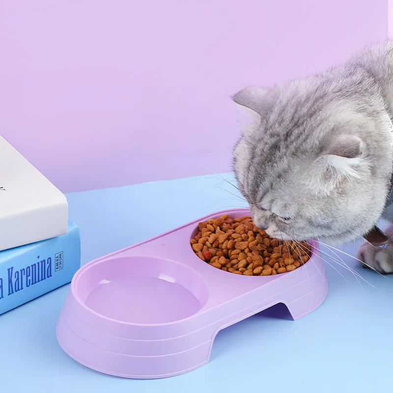 

Macaron Pet Bowl Plastic Pet Dog Feeder Drinking Feeder Dog Cat Feeding Products Cat Accessories