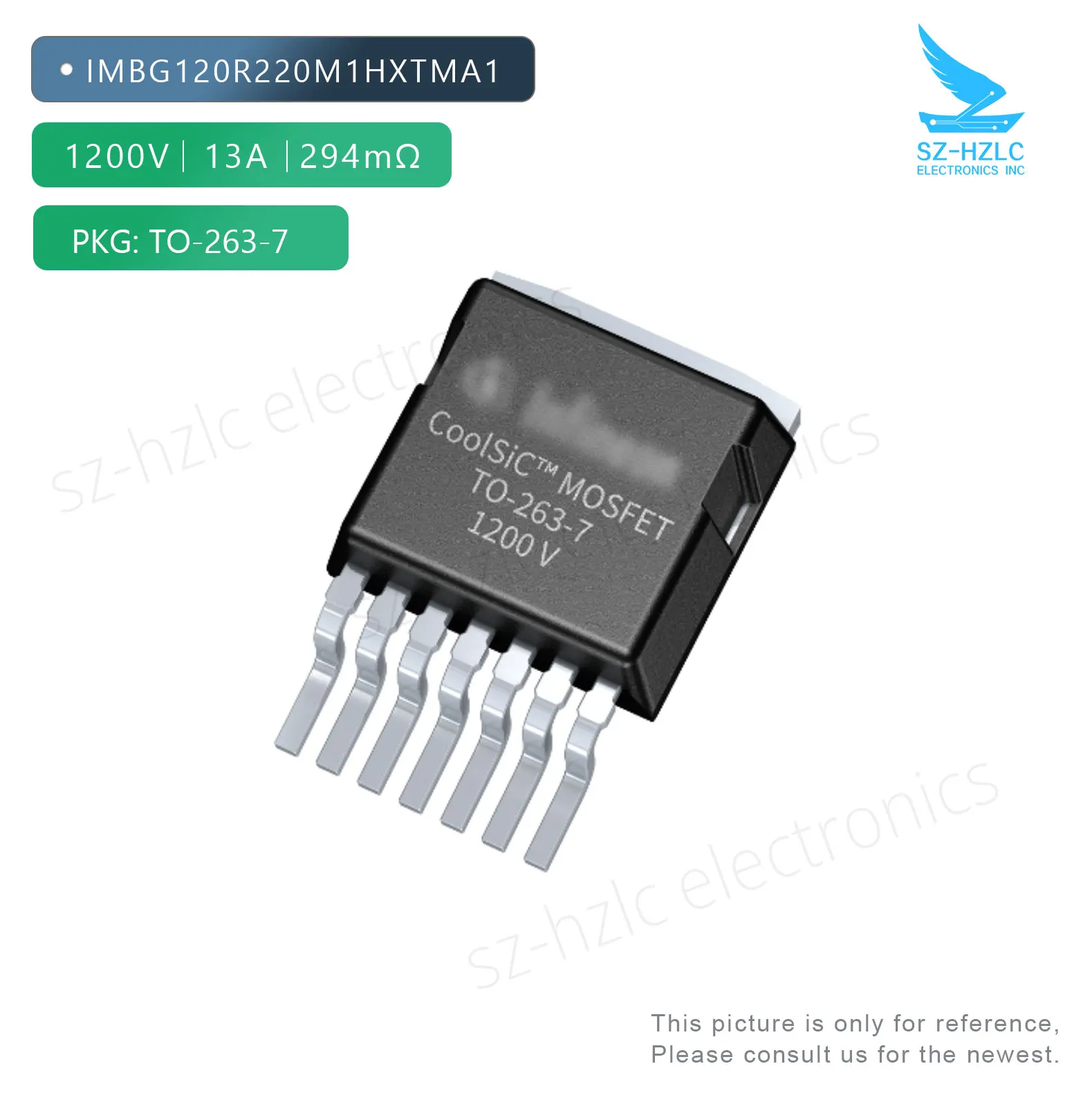 

IMBG120R220M1HXTMA1 sic mos n-ch 1200V 13A TO-263-7