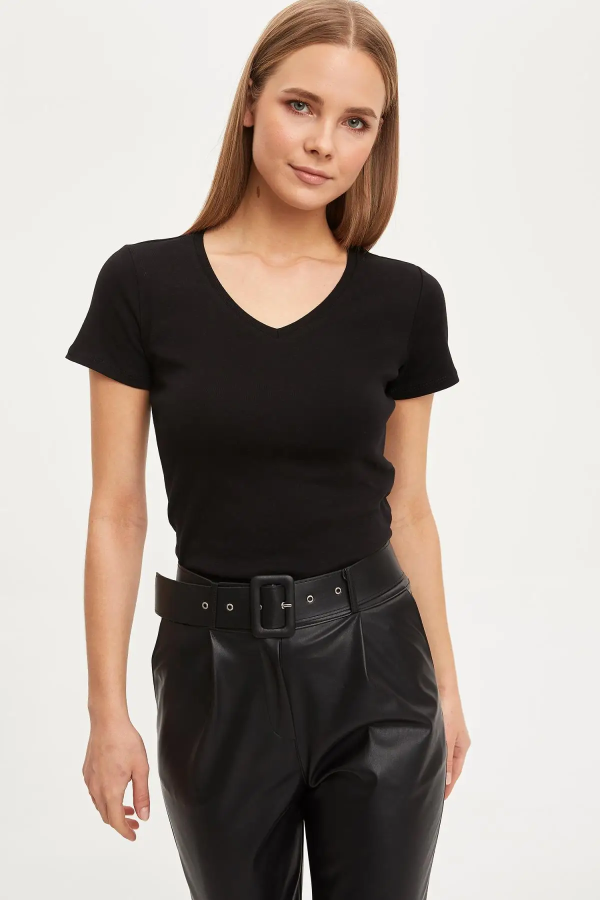 DeFacto весенние женские модные топы и футболки для девочек футболка с длинными