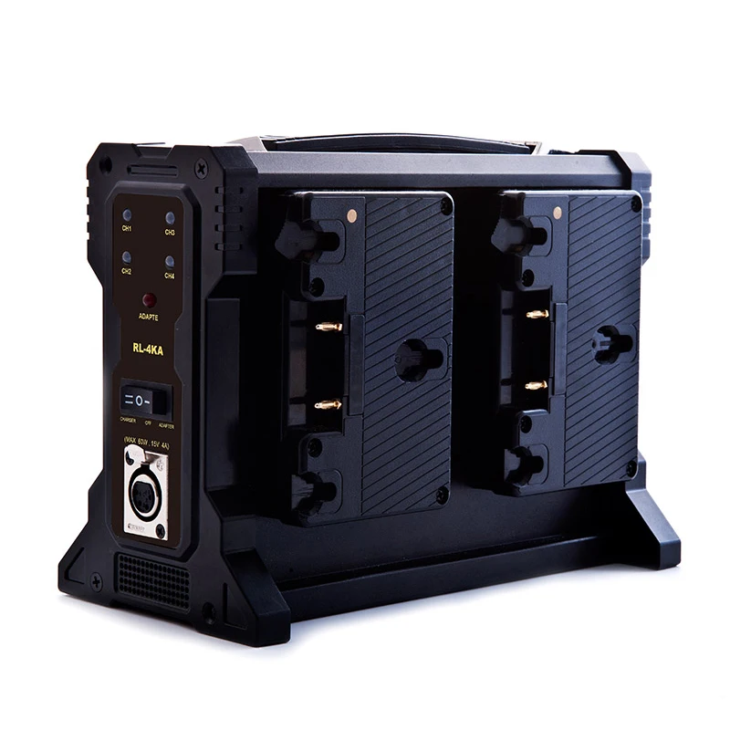 

Rolux RL-4KA Camera 4 канала Anton Bauer Mount Battery Charger для Gold Mount Camera Battery