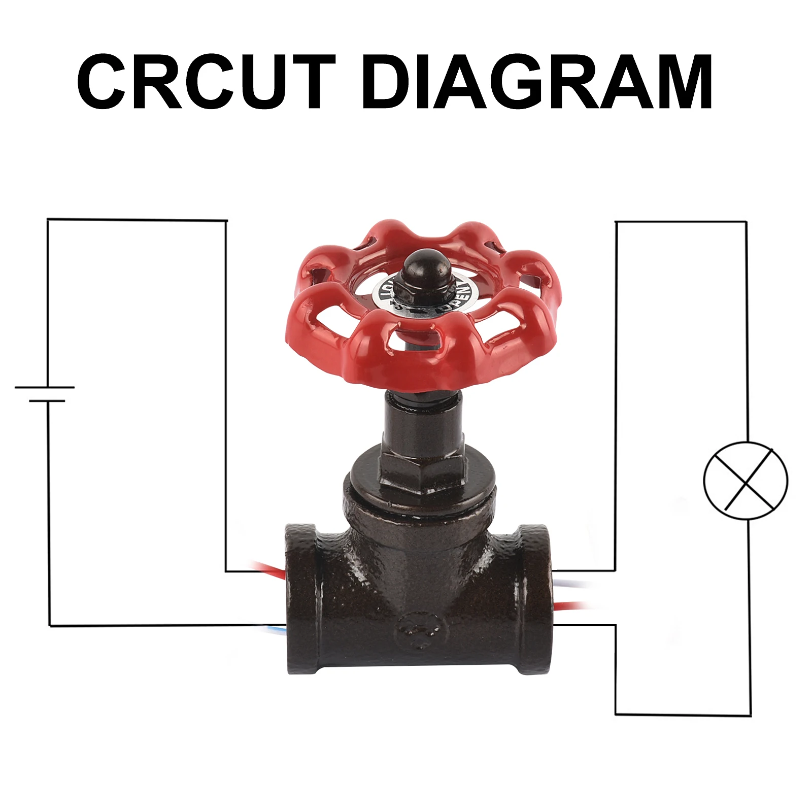 

1/2inch Stop Valve Light Switch With Wire For Lamp Loft Style Valve Vintage Table Lamp Water Pipe Fixtures Valve Switch