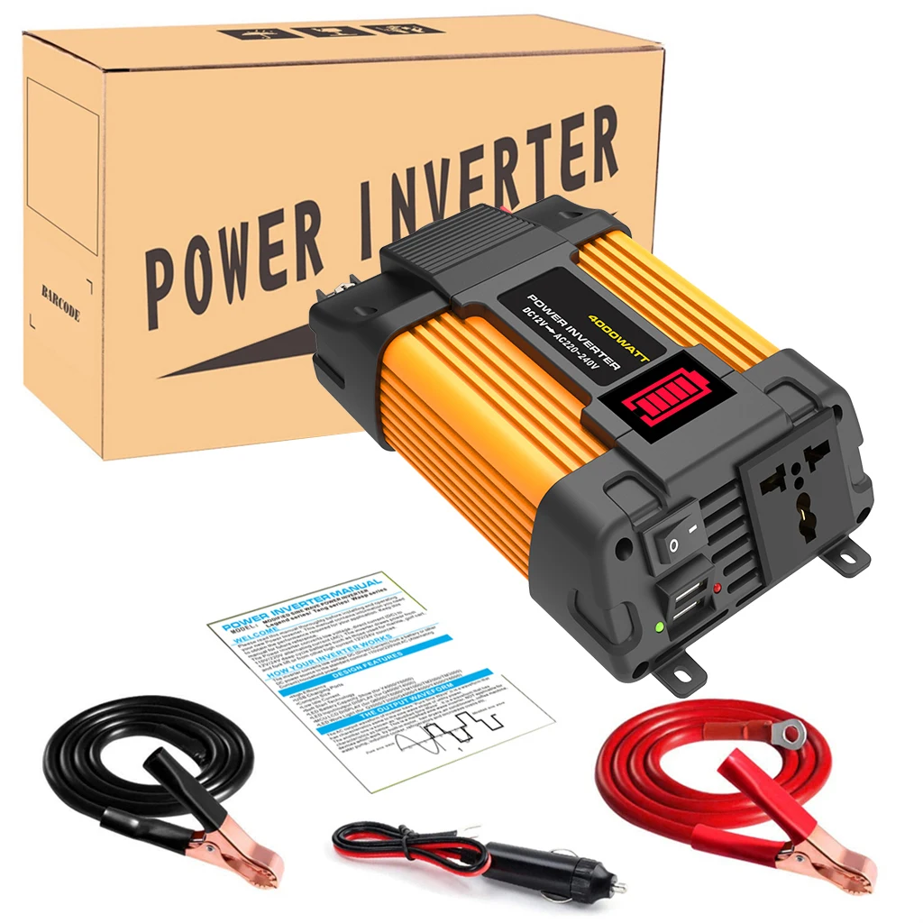 

Power Inverter 300W DC 12V To AC 110V 220V Transformer With USB Universal Socket Charge With LED Display For RV
